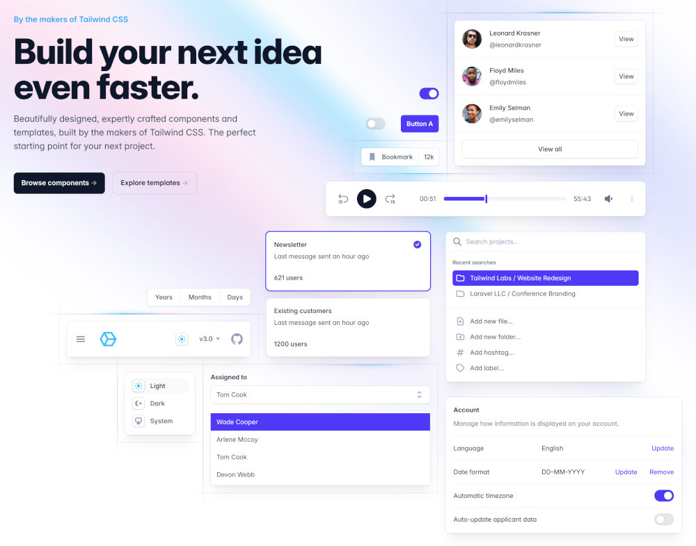 адаптивный дизайн tailwind css